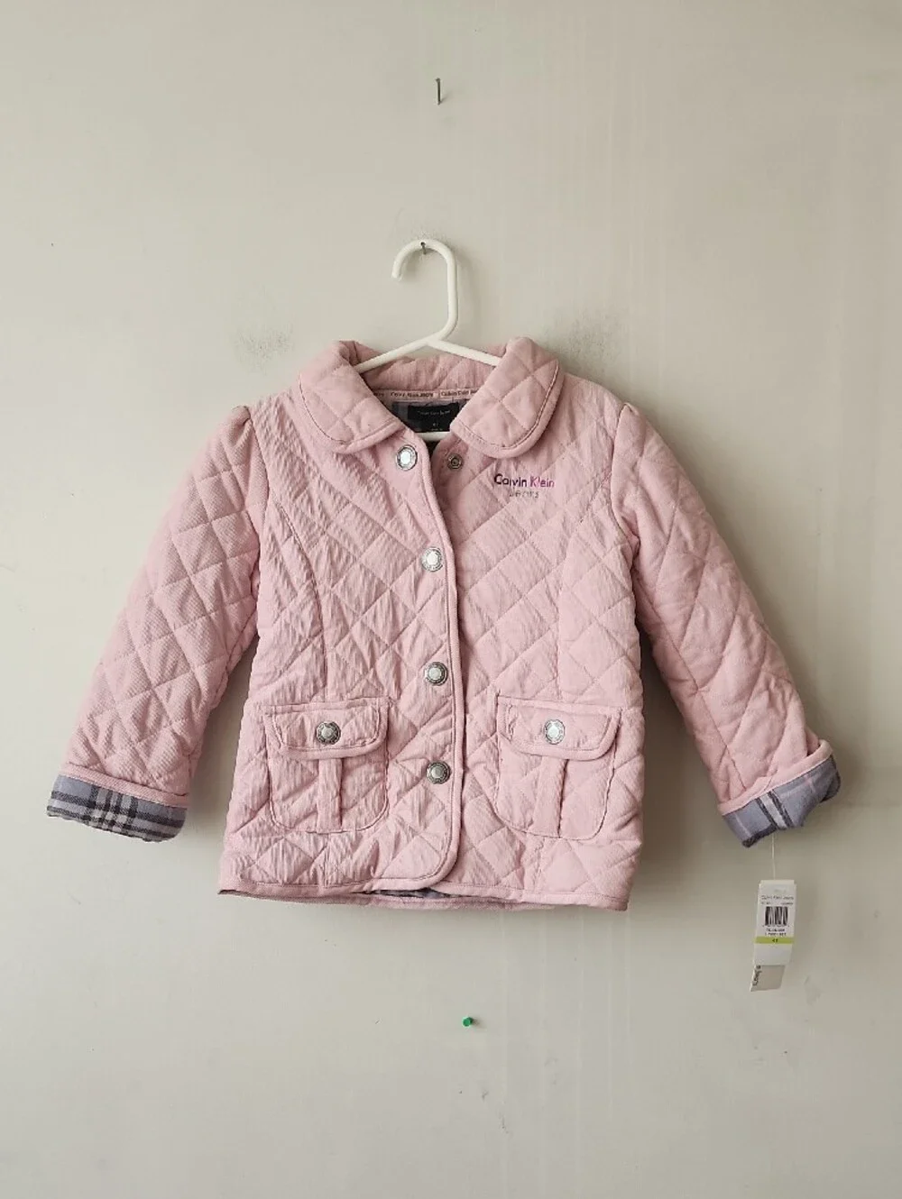 Calvin Klein Light Pink Quilted Puffer Jacket